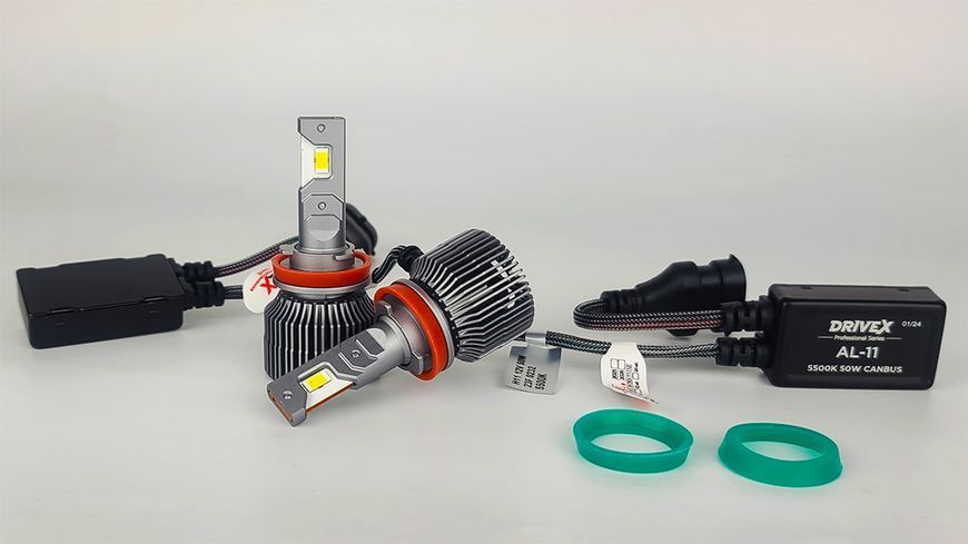 Світлодіодні лампи DriveX AL-11 H11 5.5/3K 50W DUAL к-т. DX-3319 фото
