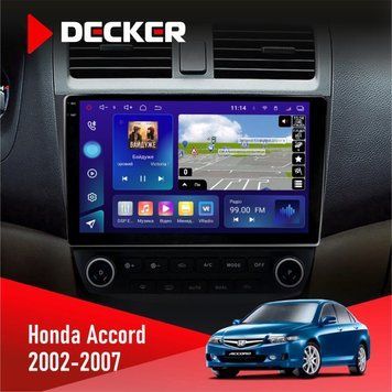 Штатна магнітола Honda Accord 2002-2007 Decker D10-005 4x64, DSP, 360, 4G, 2k НФ-00008206 фото