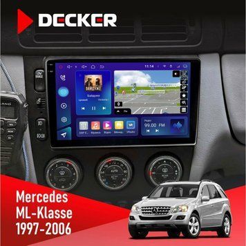Штатна магнітола Mercedes-Benz ML-Class (W163) 1997-2006 AMP Decker D9-005 4x64, DSP, 360, 4G, 2k НФ-00008311 фото
