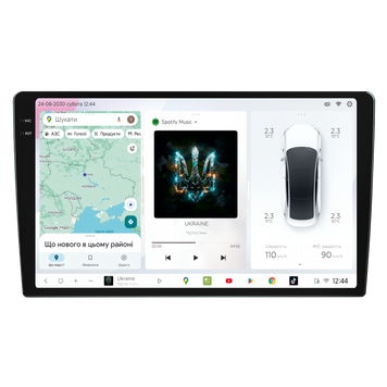 Автомобільний мультимедійний центр 9" з бездротовим CarPlay та Android Auto -S4 2K QLED 9" 8x1.6GHz 4x64GB 4G TDA7851 50W DSP AK7604 DX-23994 фото