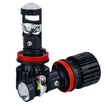 Світлодіодні лампи з лінзою DriveX LE-07 H11 6000K 55W 9-32V DX-1586 фото