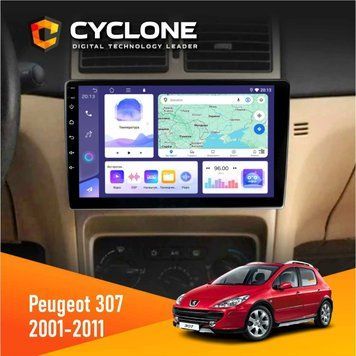 Штатна магнітола Peugeot 307 2001-2011 Cyclone C9-008 4x64, DSP НФ-00007096 фото