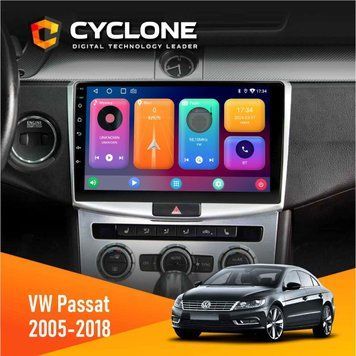 Штатна магнітола Volkswagen Passat (B6, B7) 2005-2014, CC 2012-2018 Cyclone C10-001 2x32 НФ-00004580 фото