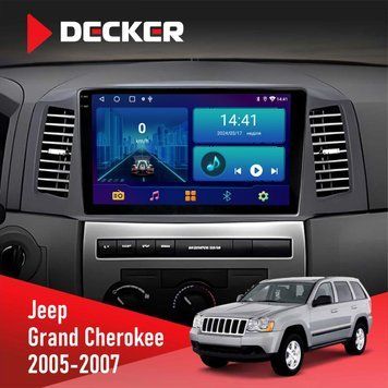 Штатна магнітола Jeep Grand Cherokee 2005-2007 Small Screen Decker D10-002 6x128, DSP, 360, 2k НФ-00008815 фото