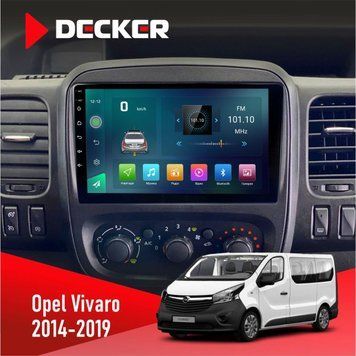 Штатна магнітола Opel Vivaro 2014-2019 Decker D9-003 6x128, DSP, 4G, 2k НФ-00004763 фото