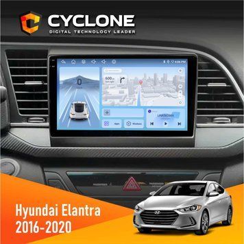 Штатна магнітола Hyundai Elantra 2016-2020 CAN Cyclone C9-009 4x64, DSP, 4G, 2k НФ-00007870 фото