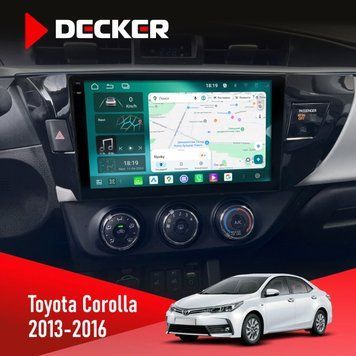 Штатна магнітола Toyota Corolla 2013-2016 Decker D10-004 6x128, DSP, 360, 2k НФ-00007476 фото