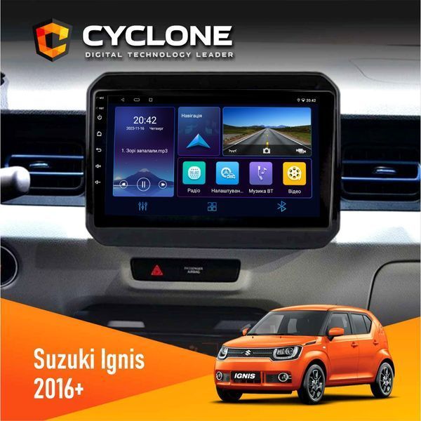 Штатна магнітола Suzuki Ignis 2016+ Cyclone C9-006 4x64, DSP, DVR НФ-00004015 фото