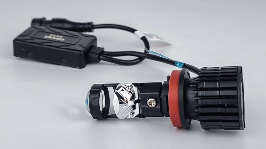 Світлодіодні лампи з лінзою DriveX LE-07 H11 6000K 55W 9-32V DX-1586 фото