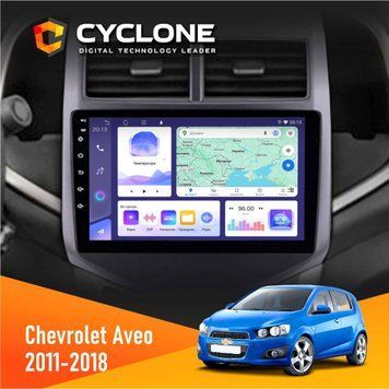 Штатна магнітола Chevrolet Aveo 2011-2018 Cyclone C9-008 4x64, DSP НФ-00006949 фото