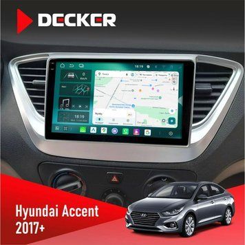 Штатна магнітола Hyundai Accent 2017+ Decker D9-004 6x128, DSP 360, 2k НФ-00007249 фото