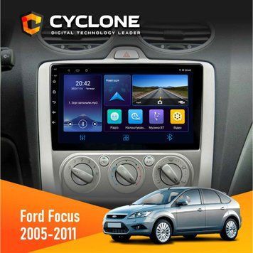 Штатна магнітола Ford Focus 2 2005-2011 Cyclone C9-006 4x64, DSP, DVR НФ-00002169 фото