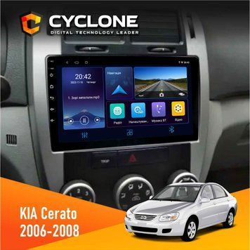 Штатна магнітола KIA Cerato 2006-2008 Conditioner Cyclone C9-006 4x64, DSP, DVR НФ-00003412 фото