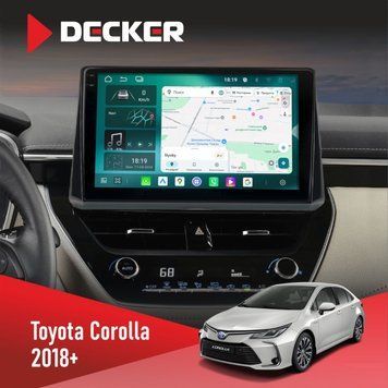 Штатна магнітола Toyota Corolla 2018+ Decker D10-004 6x128, DSP, 360, 2k НФ-00007477 фото