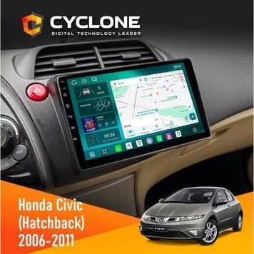 Штатна магнітола Honda Civic 2006-2011 (Hatchback) Cyclone C10-013 4x64 DSP 4G НФ-00008741 фото