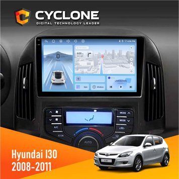 Штатна магнітола Hyundai i30 (FD) 2008-2011 Cyclone C9-009 4x64, DSP, 4G, 2k НФ-00007871 фото