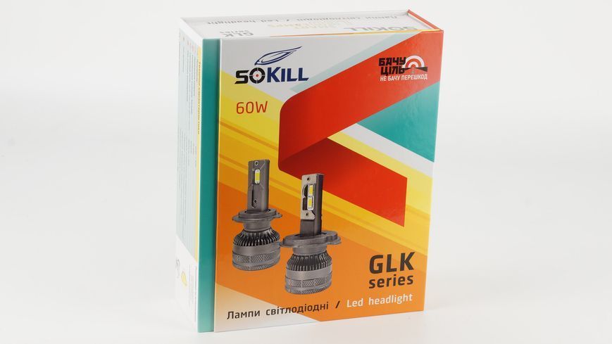 LED лампи автомобільні SoKill SoKill GLK H3 60W 9-32V 6К LED DR-00003730 фото