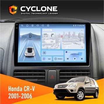 Штатна магнітола Honda CR-V 2001-2006 Cyclone C9-009 4x64, DSP, 4G, 2k НФ-00007855 фото