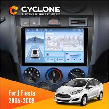 Штатна магнітола Ford Fiesta 2006-2008 Cyclone C9-009 4x64, DSP, 4G, 2k НФ-00007845 фото