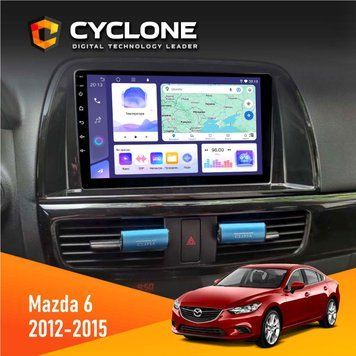 Штатна магнітола Mazda 6 2012-2015 Cyclone C9-008 4x64, DSP НФ-00007658 фото