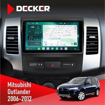 Штатна магнітола Mitsubishi Outlander XL 2006-2012 Decker D9-004 6x128, DSP 360, 2k НФ-00007363 фото