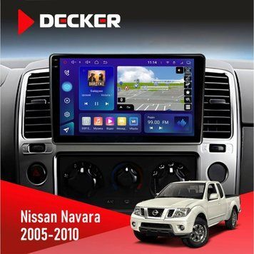 Штатна магнітола Nissan Navara (D40) 2005-2010 Decker D9-005 4x64, DSP, 360, 4G, 2k НФ-00008344 фото