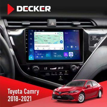 Штатна магнітола Toyota Camry 2018-2021 Decker D10-007 4x64, DSP, 360, 4G НФ-00009416 фото