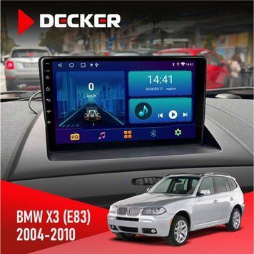 Штатна магнітола BMW X3 (E83) 2004-2010 Decker D9-002 6x128, DSP, 360 НФ-00003511 фото