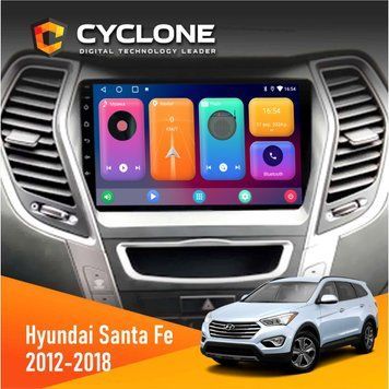 Штатна магнітола Hyundai Santa Fe 2012-2018 CAN Cyclone C9 CPL 2x32 НФ-00002303 фото