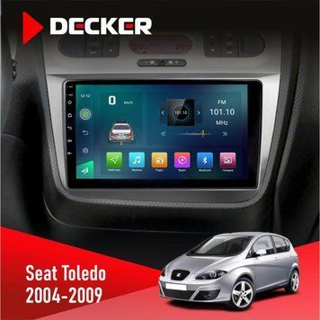 Штатна магнітола Seat Toledo 2004-2009 Decker D9-003 6x128, DSP, 4G, 2k НФ-00004792 фото