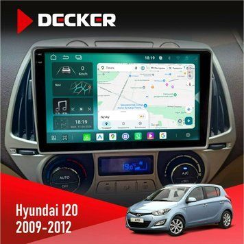 Штатна магнітола Hyundai I20 2009-2012 Climate Decker D9-004 6x128, DSP 360, 2k НФ-00007262 фото