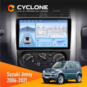Штатна магнітола Suzuki Jimny 2006-2021 Cyclone C9-009 4x64, DSP, 4G, 2k НФ-00008037 фото