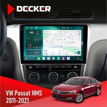 Штатна магнітола Volkswagen Passat NMS 2011-2021 Decker D10-004 6x128, DSP, 360, 2k НФ-00007502 фото