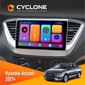 Штатна магнітола Hyundai Accent 2017+ Cyclone C9 CPL 2x32 НФ-00002212 фото