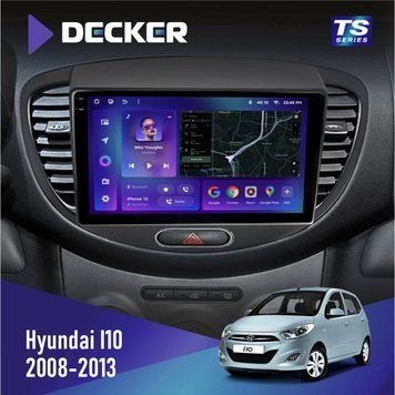Штатна магнітола Hyundai I10 2008-2013 Decker TS TS9-003 4x64, DSP 4G, 2k НФ-00005707 фото