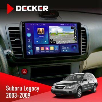 Штатна магнітола Subaru Legacy 2003-2009 Decker D9-005 4x64, DSP, 360, 4G, 2k НФ-00008418 фото