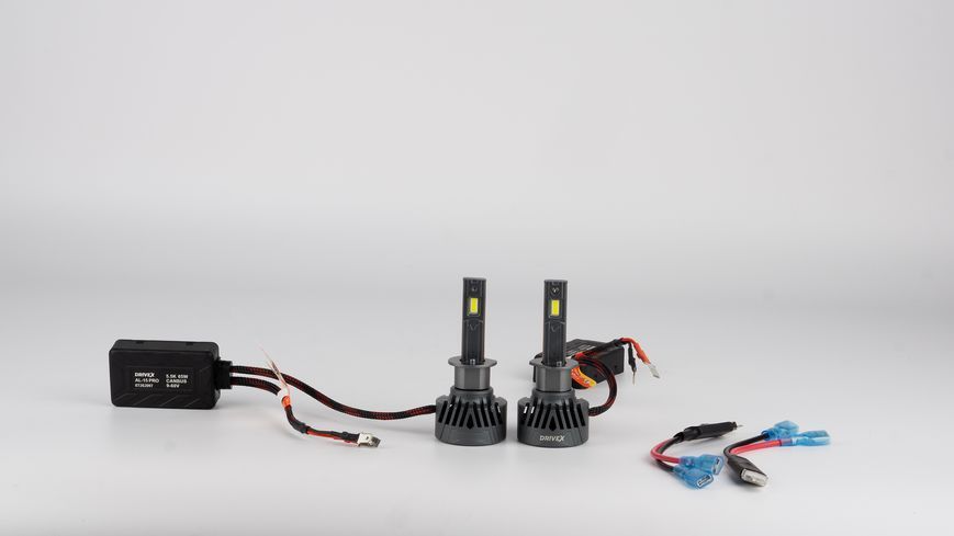 LED лампи автомобільні DriveX LED лампи серії AL-15 PRO H1 65W 9-60V 5.5K к-т. DX-24080 фото