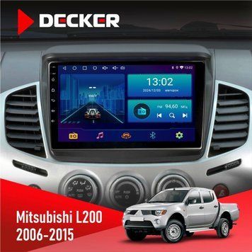 Штатна магнітола Mitsubishi L200 2006-2015 Decker D9-002 6x128, DSP, 360 НФ-00003730 фото