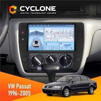 Штатна магнітола Volkswagen Passat 1996-2005 Cyclone C9-009 4x64, DSP, 4G, 2k НФ-00008068 фото