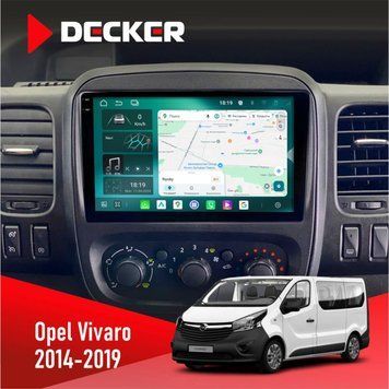 Штатна магнітола Opel Vivaro 2014-2019 Decker D9-004 6x128, DSP 360, 2k НФ-00007388 фото