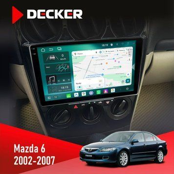 Штатна магнітола Mazda 6 2002-2007 Decker D9-004 6x128, DSP 360, 2k НФ-00007327 фото