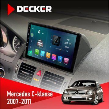 Штатна магнітола Mercedes-Benz C-Class (W204) 2007-2011 Decker D9-003 6x128, DSP, 4G, 2k НФ-00004730 фото