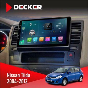 Штатна магнітола Nissan Tiida 2004-2012 Decker D9-003 6x128, DSP, 4G, 2k НФ-00004437 фото