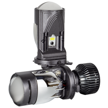 Світлодіодні лампи з лінзою DriveX SLE-01 H4 H/L 9-60V 6000K 30W/45W к-т. DX-23441 фото