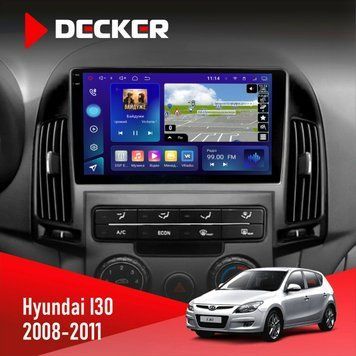 Штатна магнітола Hyundai i30 (FD) 2008-2011 Decker D9-005 4x64, DSP, 360, 4G, 2k НФ-00008230 фото
