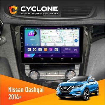 Штатна магнітола Nissan Qashqai, X-Trail 2014+ Climate Cyclone C10-002 2x32, 4G, 2k НФ-00004418 фото