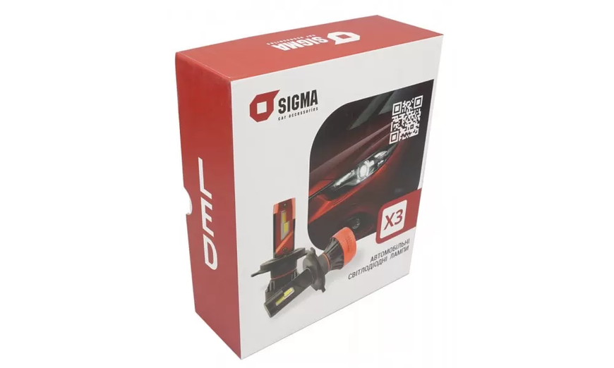 LED лампи Sigma X3 45W HB3/HB4 CSP (кулер) AR-70736 фото