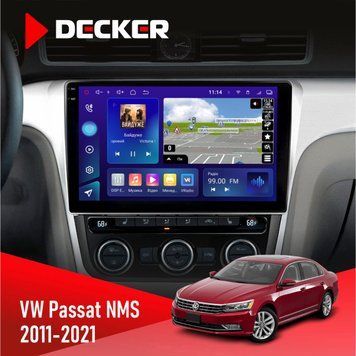 Штатна магнітола Volkswagen Passat NMS 2011-2021 Decker D10-005 4x64, DSP, 360, 4G, 2k НФ-00008484 фото