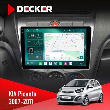 Штатна магнітола KIA Picanto 2007-2011 Decker D9-004 6x128, DSP 360, 2k НФ-00007309 фото