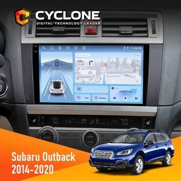 Штатна магнітола Subaru Outback 2014-2020 Cyclone C9-009 4x64, DSP, 4G, 2k НФ-00008033 фото